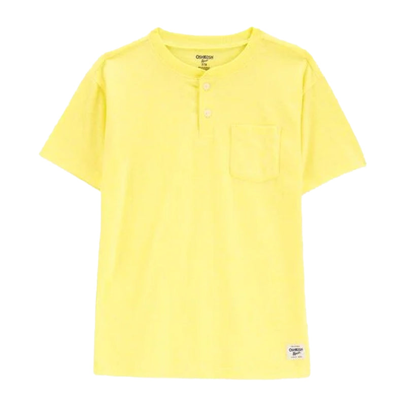 T-shirt Henley à Poche Garçon OshKosh - Jaune
