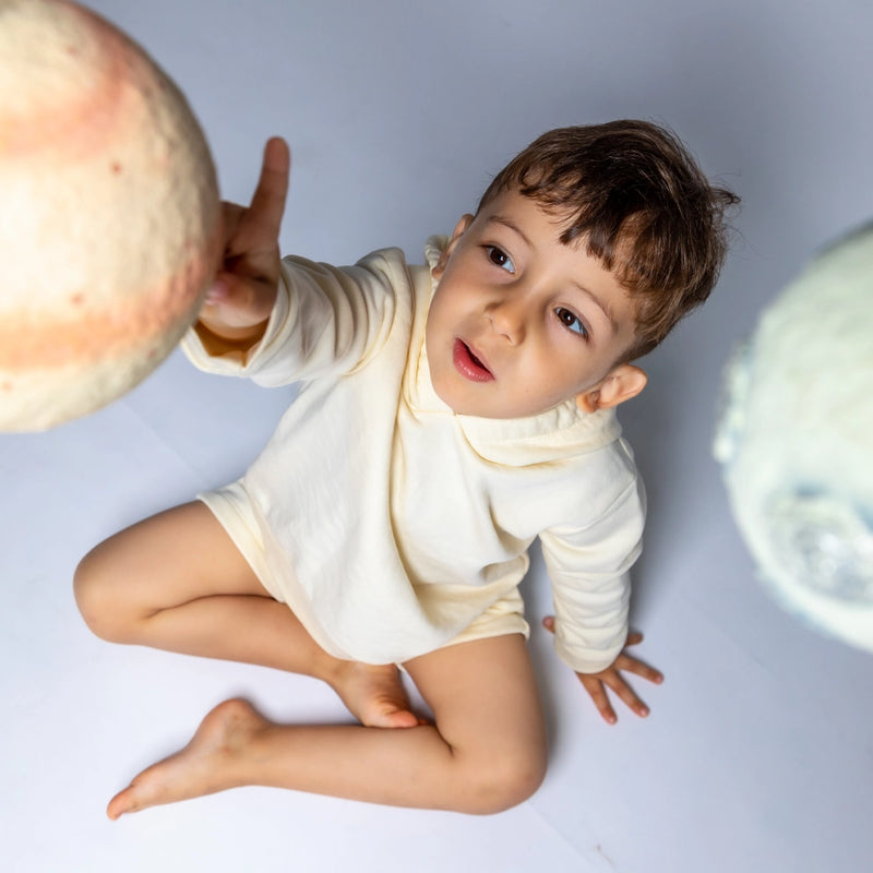 شمس كيدز طقم نيمو أبيض كريمي