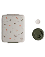 Grand Lunchbox avec Pot Alimentaire Isotherme Citron - Dino Vert