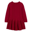 Robe Pull en Maille Torsadée Carter's - Rouge