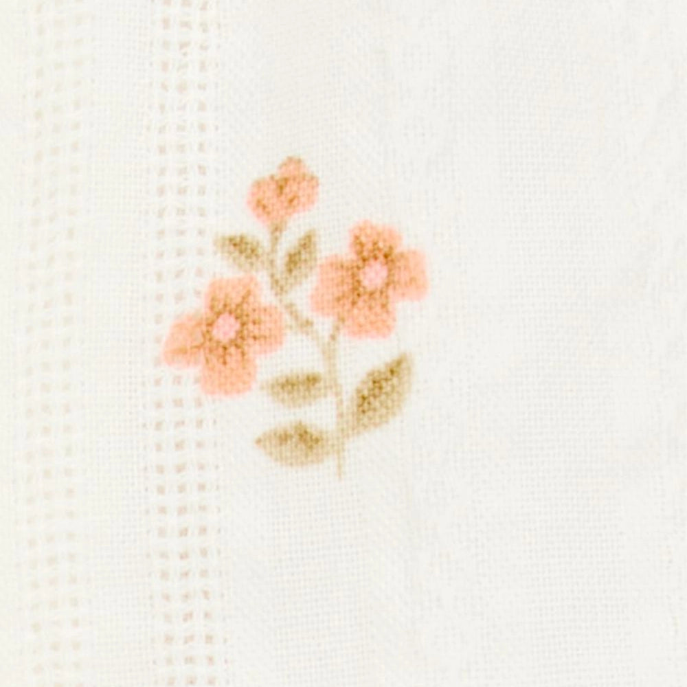 OshKosh Baby Girl Seersucker Shorts - Cream Floral