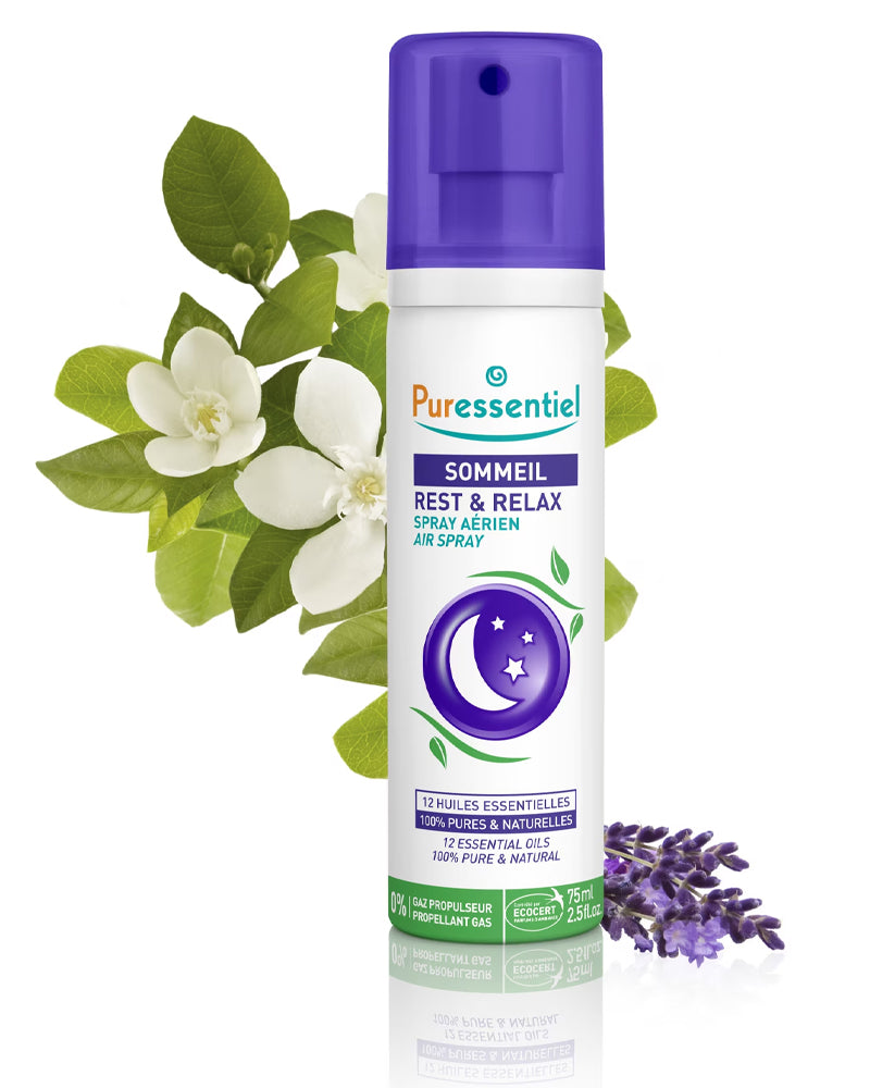 Puressentiel Sommeil Détente Spray Aérien aux 12 Huiles Essentielles - 75ml