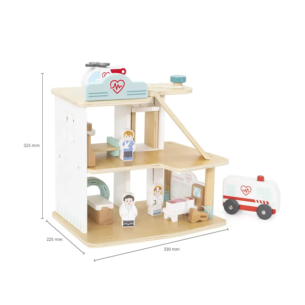 فيغا تويز مستشفى خشبي للأطفال – +3 سنوات