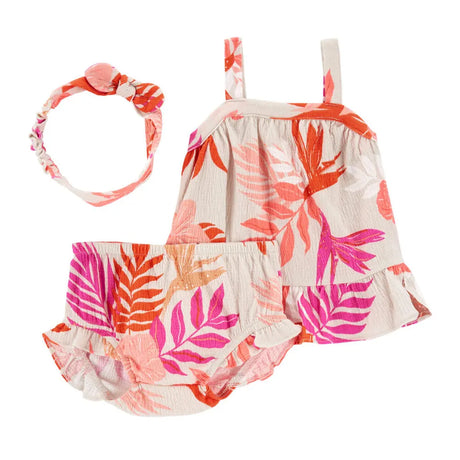 Ensemble 3 Pièces Froissé à Motif Floral Carter's - Multi
