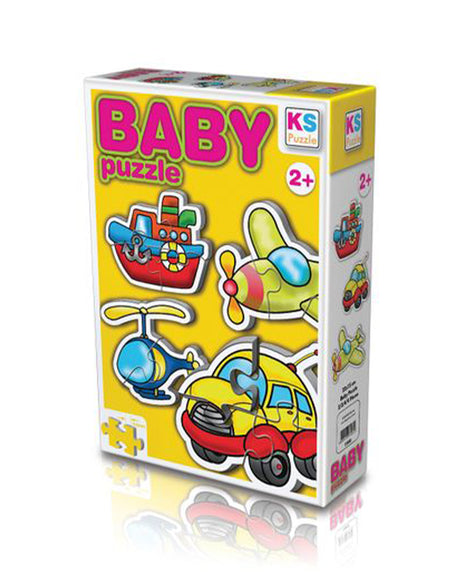 KS Baby Puzzle 15 - Transportation Cars