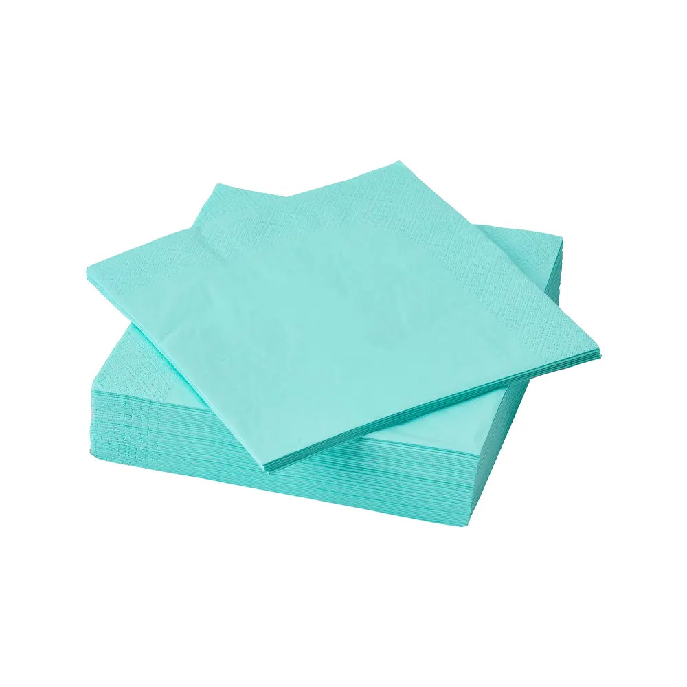 Pack de 40 Serviettes en Papier - Bleu Ciel