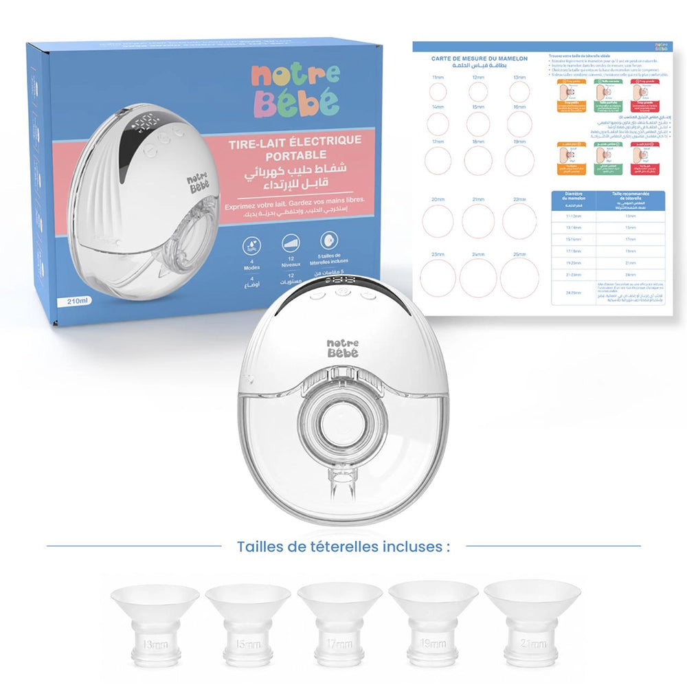 Notre Bébé Tire-lait Mains Libres 210ml