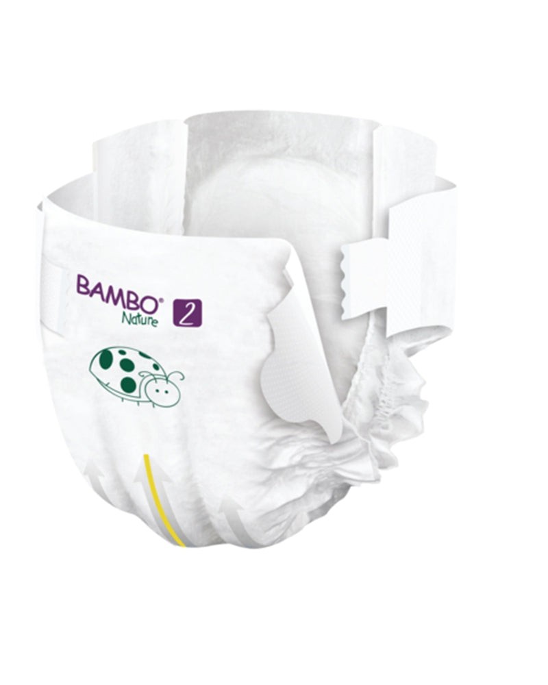 Couches Bambo Nature Taille 2 (3-6kg) 30 unités