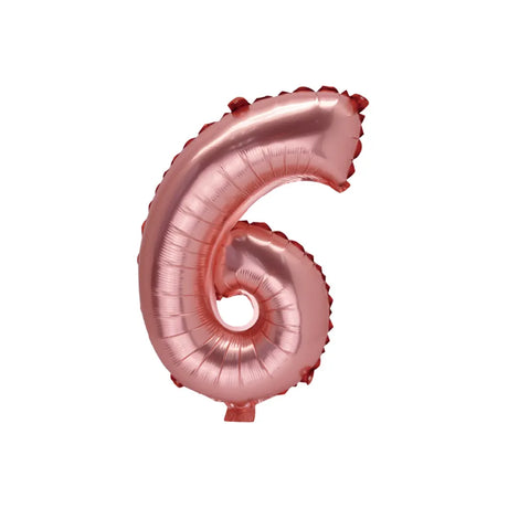 Ballon Chiffre 6 Rose Gold – 36cm