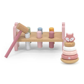 Viga Toys PolarB Banc à Marteler Renarde 12M+ - Rose