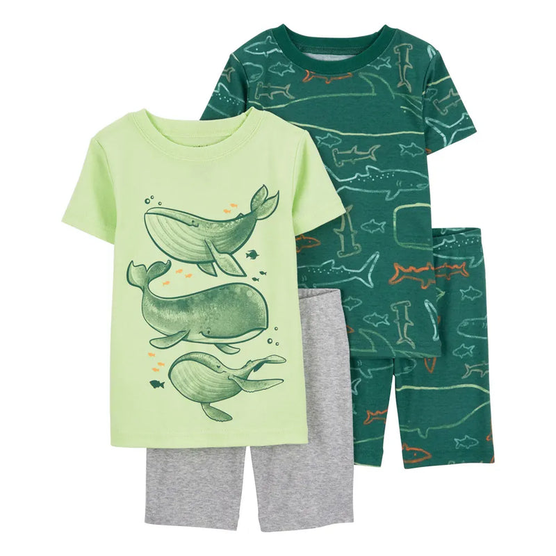 Carter's 4-Piece Cotton Pajamas - Whale