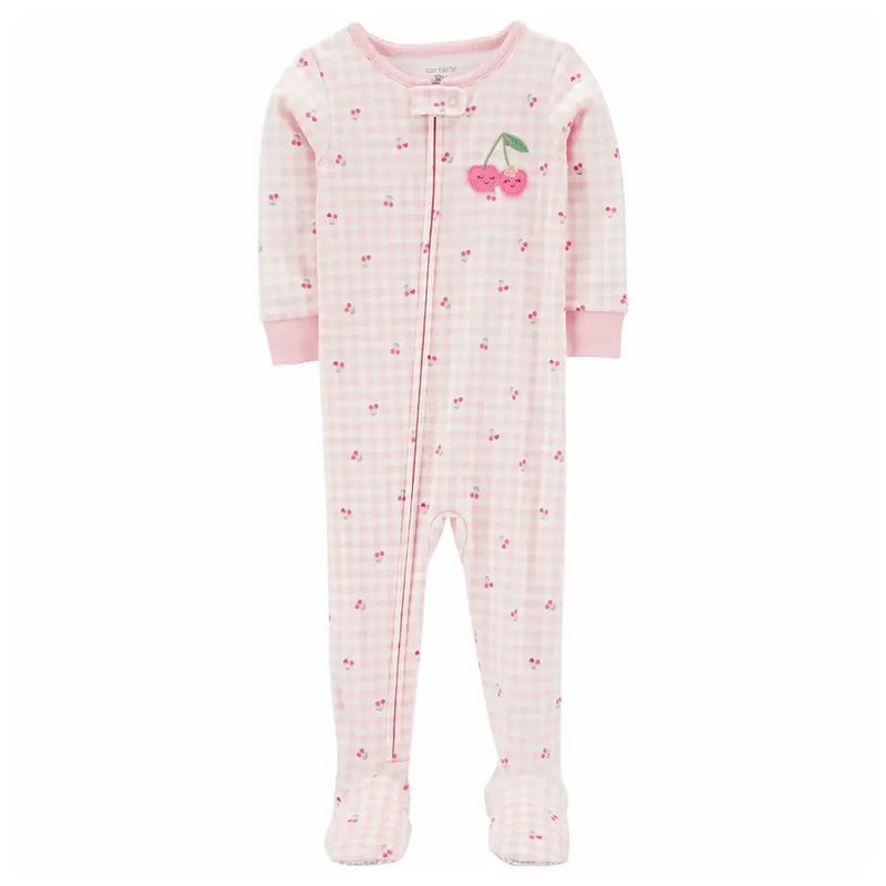 Carter's Cotton Sleepsuit - Pink Cherry