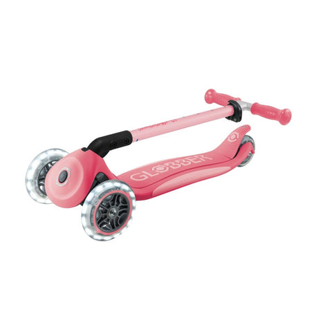 Globber Patinete Primo Plegable Plus Lights - Rosa Pastel