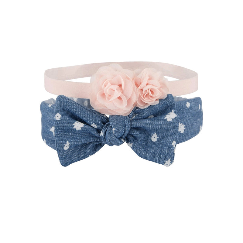 OshKosh Set of 2 Floral Hair Bands with Bow