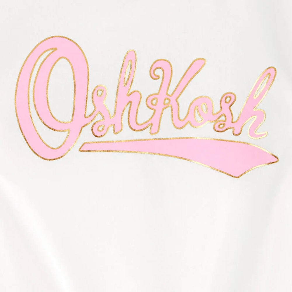 OshKosh Girl's Logo Tie-Front T-shirt - Ivory