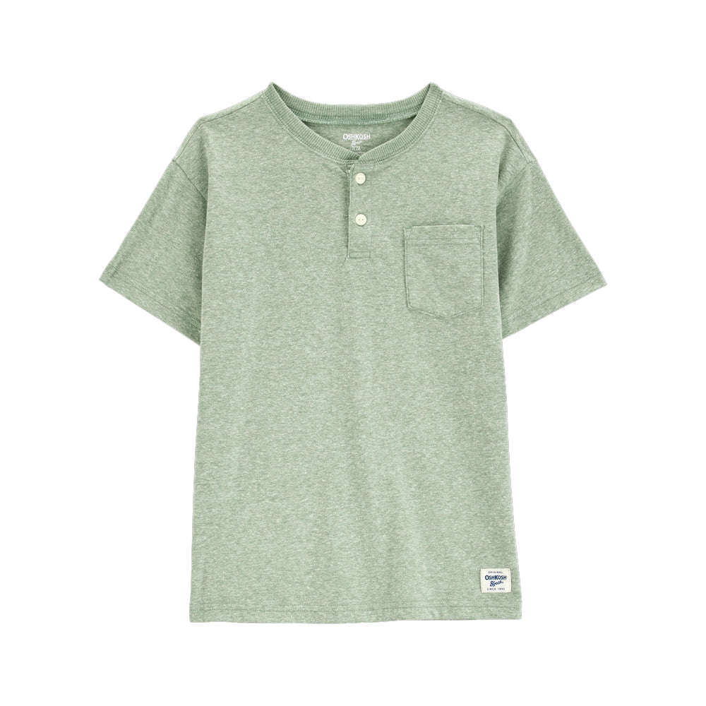 Camiseta Henley con bolsillo para Niño OshKosh - Verde