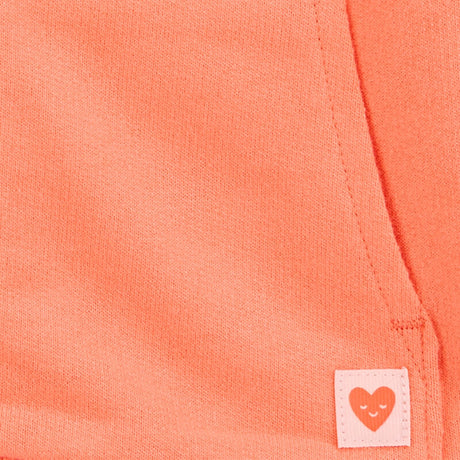 Carter's Baby Girl Fleece Zip-Up Cardigan - Orange