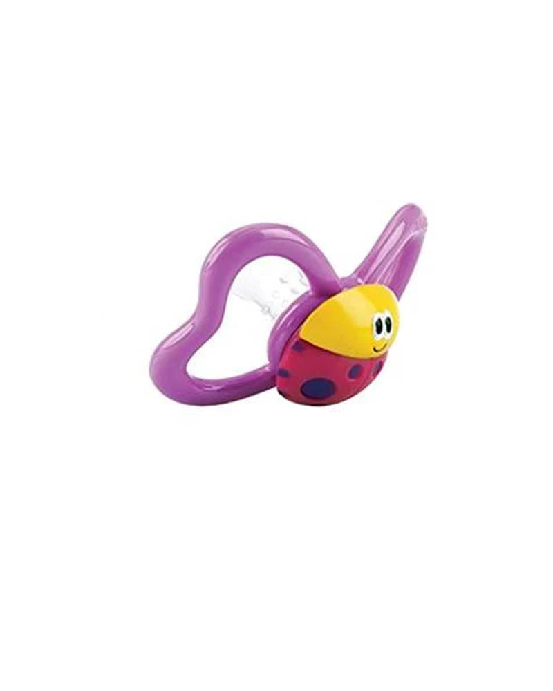 Nûby Silicone Paci-Pals Pacifier - Pink Ladybug