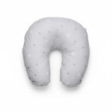 BébéYo Coussin d'Allaitement - Étoiles Gris et Blanc sur Gris
