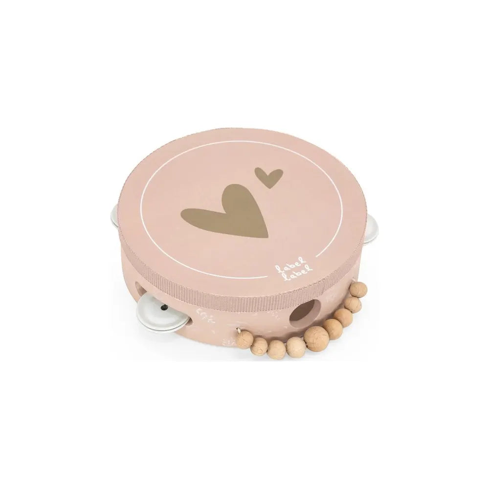 Label Label Wooden Tambourine - Pink