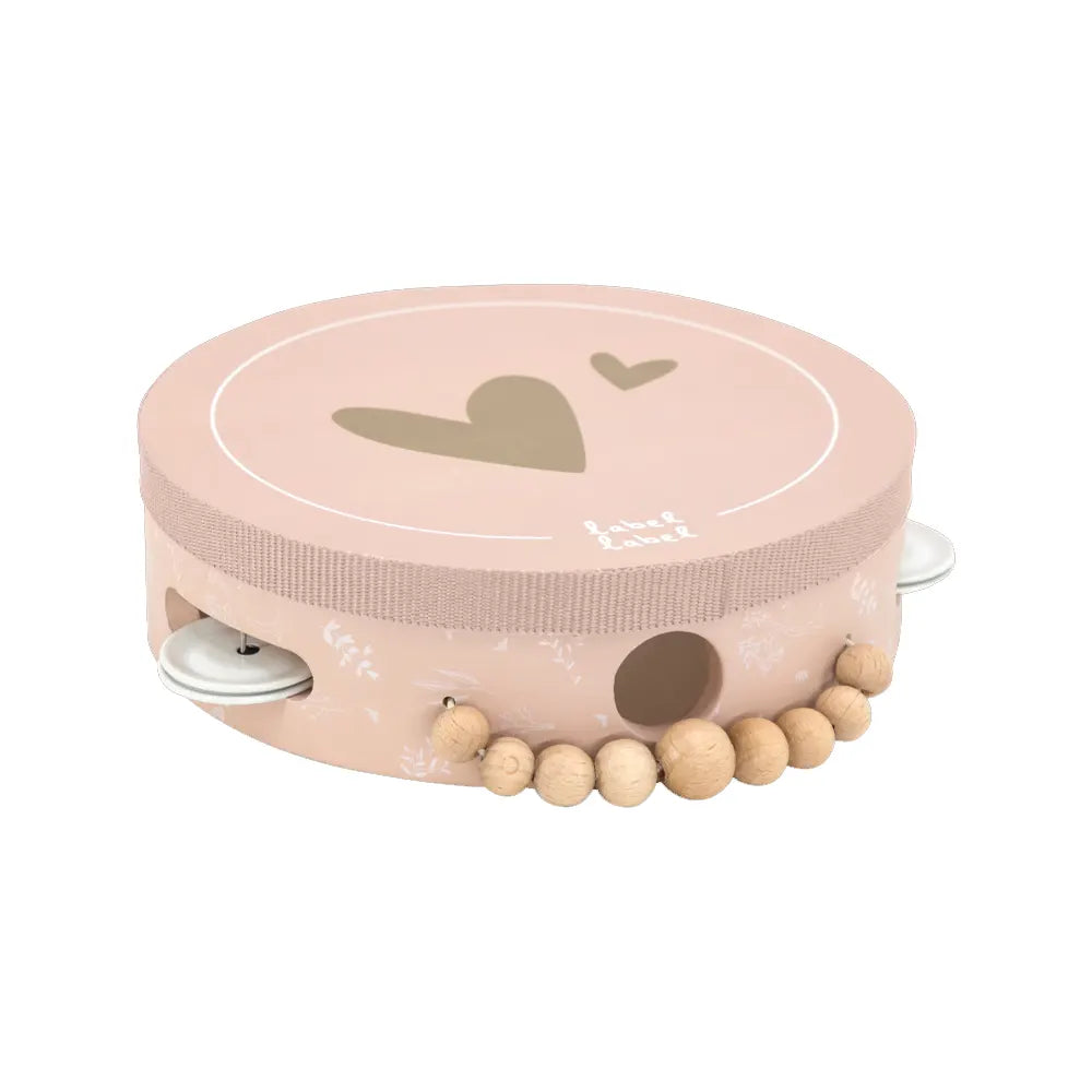 Label Label Tambourin en Bois - Rose