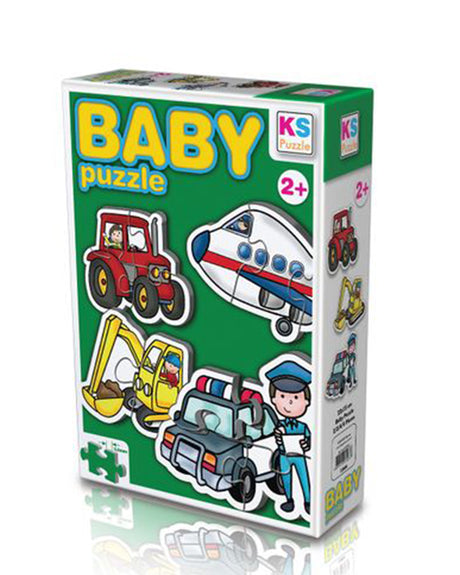 KS Baby Puzzle 15 - Jobs And Vehicles