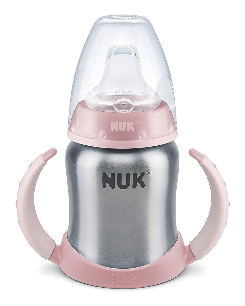 Tasse NUK Learner Stainless Steel 125ml 6-18M - Rose