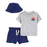 Ensemble 3 Pièces Carter's - Bleu Marine & Gris