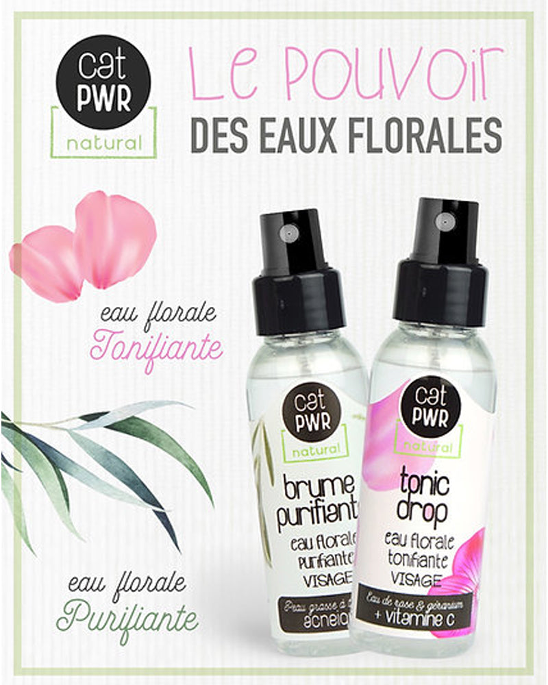 UrbanK Brume Visage Tonifiante à l'Eau Florale TONIC DROP - 60ml