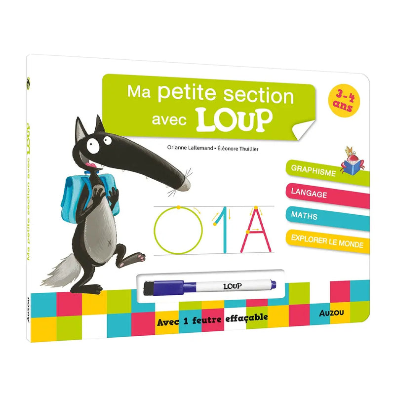 Mi pequeña sección con lobo - Libro de pizarra