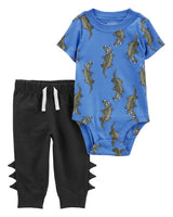 Ensemble 2 Pièces Body & Pantalon Dinosaure Bébé Carter's - Bleu