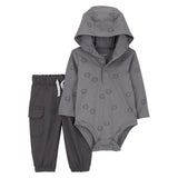 Ensemble 2 Pièces Bébé Carter's - Gris