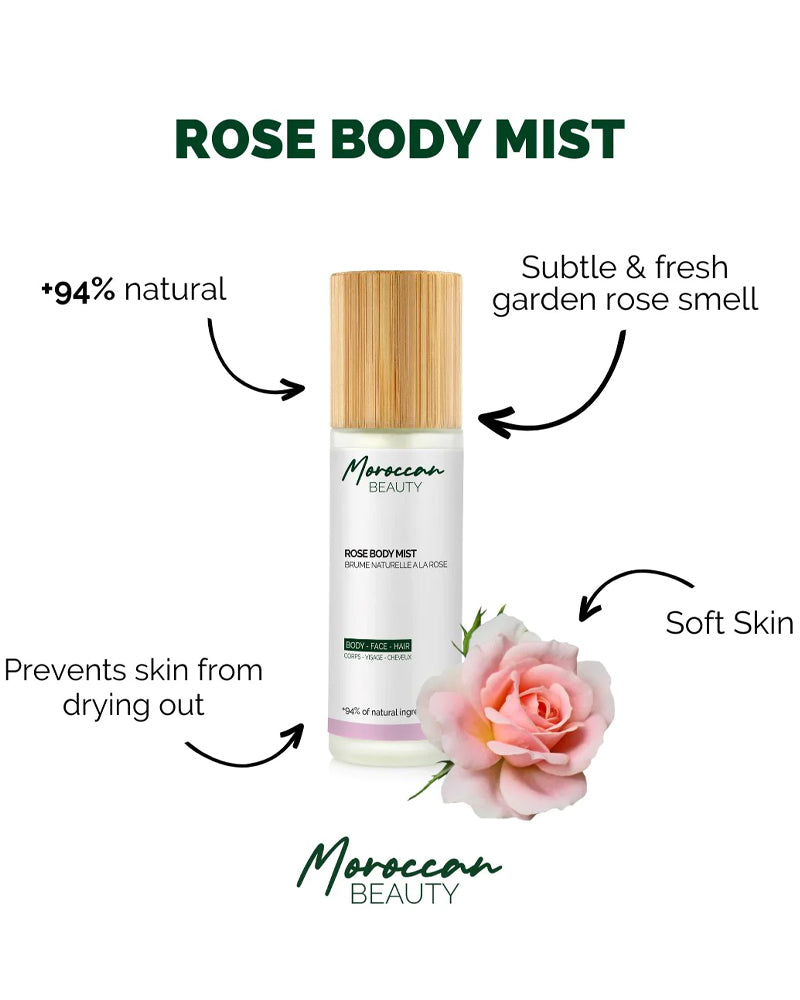 Moroccan Beauty Brume Naturelle à La Rose - 100ml