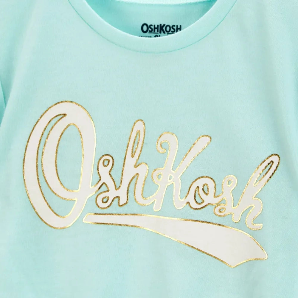 OshKosh Girl's Logo Tie-Front T-shirt - Green