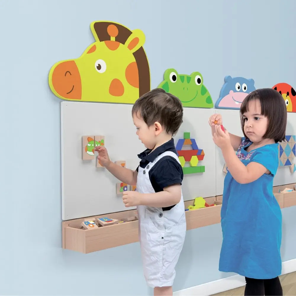 Viga Toys Tangram Magnétique en Bois 35 Pièces - 3A+