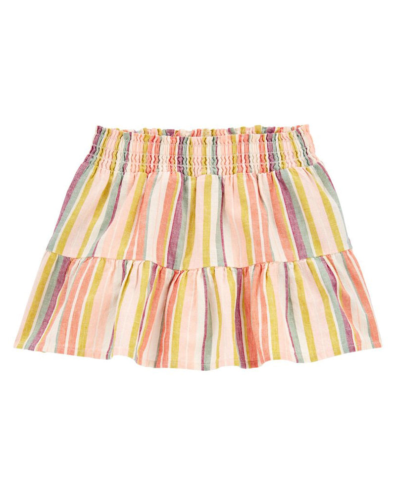 Jupe-Short En Lin À Rayures Carter's - Multicolore