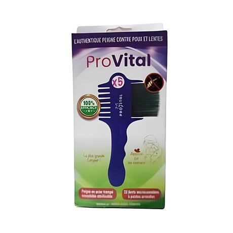 Pro-Vital Pack Peigne Contre Poux et Lentes - Mauve