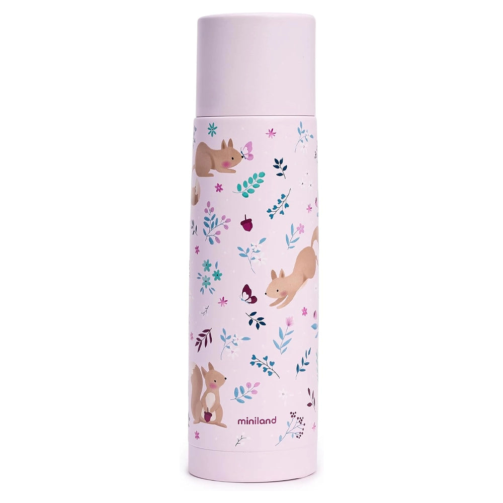 Miniland Gourde Isotherme en Acier Inoxydable 500ml - Écureuil