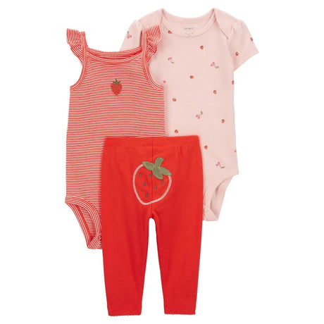 Juego de 3 piezas Carter's - Fresa