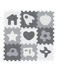 Sunta Tapis Puzzle Mix - Gris & Blanc