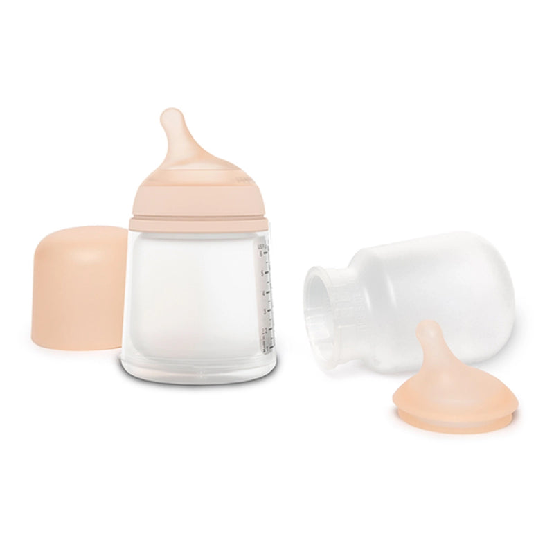 Suavinex Set Zero Zero Biberon Anti-Colique 180ml & Tétine & Poche Silicone de Rechange