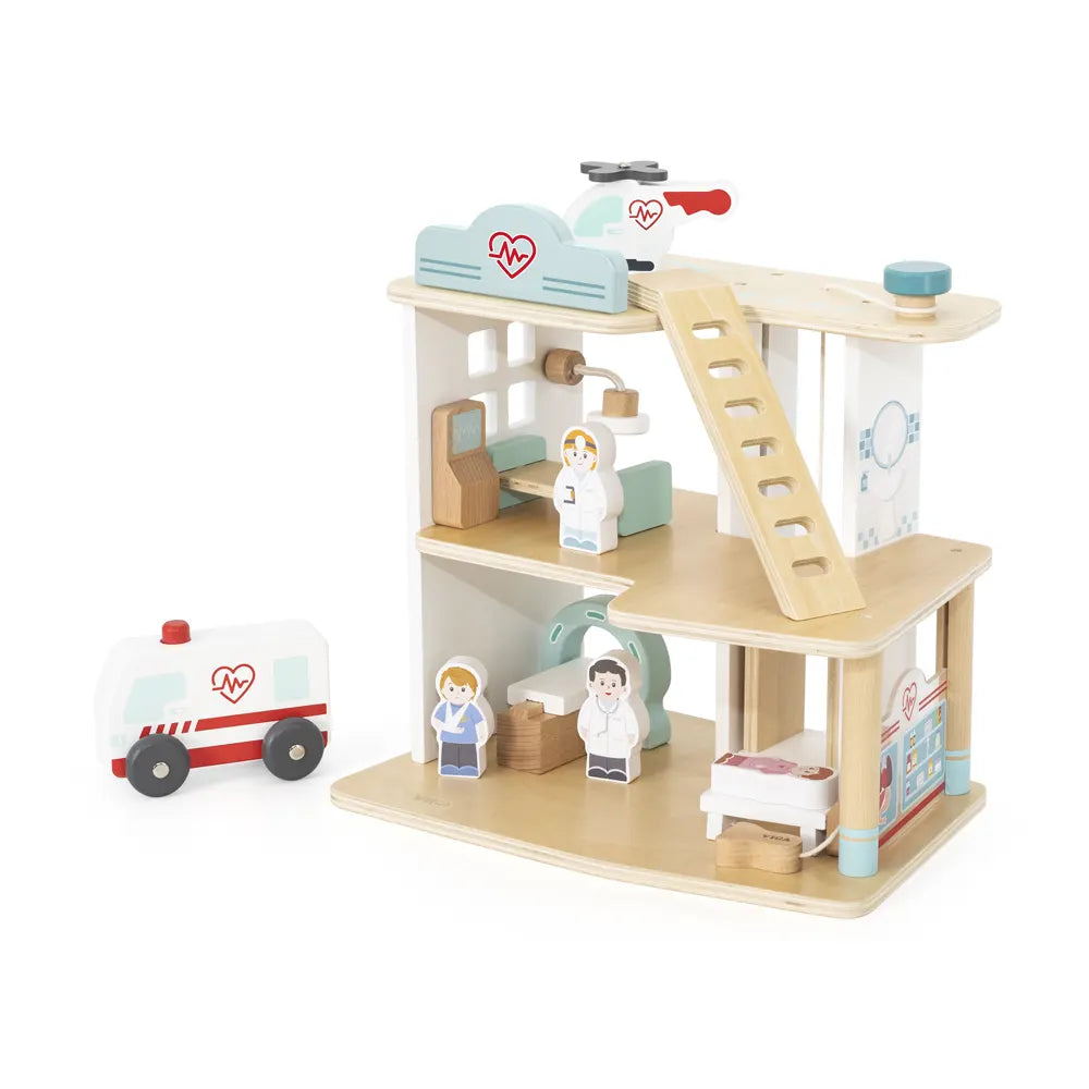 فيغا تويز مستشفى خشبي للأطفال – +3 سنوات