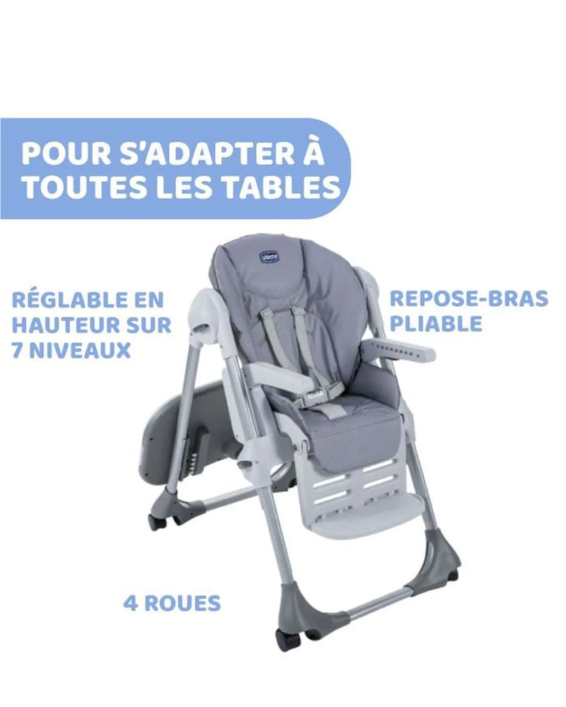 Chicco Chaise Haute bébé Polly Easy - Nature