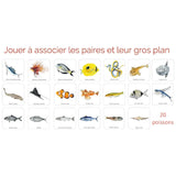 Mémo des Poissons – Jeu de Mémoire Éducatif - 3A+