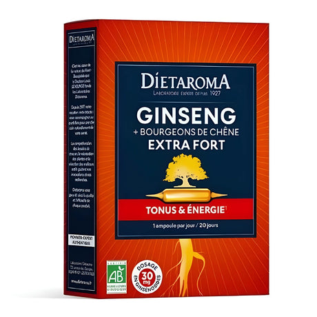 Dietaroma Ginseng Bio Extra Fort - 20 Ampoules