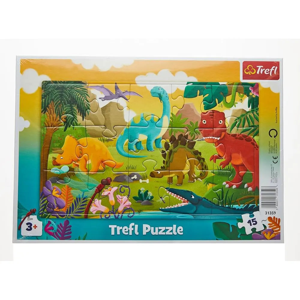 Trefl Puzzle Dinosaurs 15 Pièces - 3A+