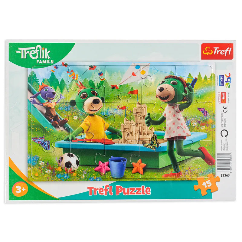 Trefl The Treflik Family Fun from the Morning 15 Piece Puzzle - 3A+