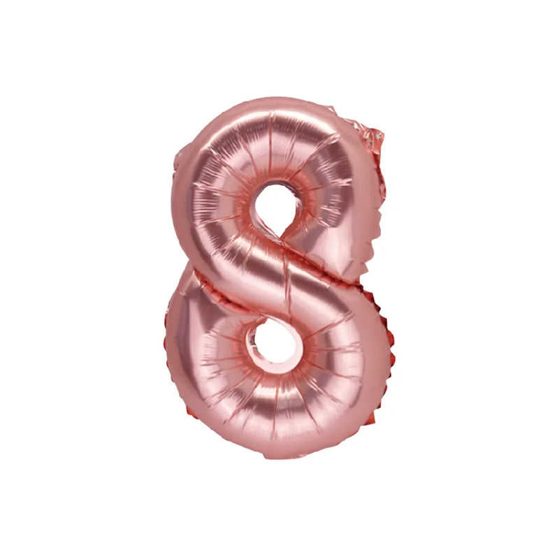 Ballon Chiffre 8 Rose Gold – 36cm