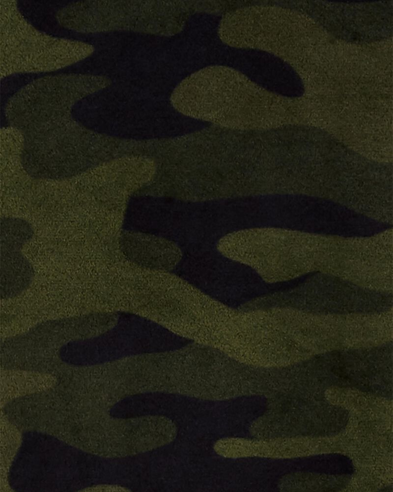 Pyjama 2 Pièces Camouflage Velboa Pelucheux Carter's - Vert