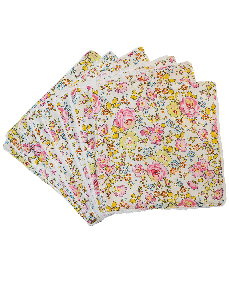 Bambidou Pack de 8 Lingettes - Liberty Félicité Rose